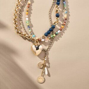 Shades of Sea Layered Necklaces: Anthropologie 14k gold plated - Free Shipping!